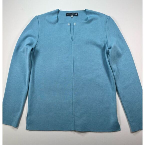 Royal Mer Bretagne French Nautical Knit Top Size 40 (Medium) Blue Pullover Knit - Picture 4 of 8